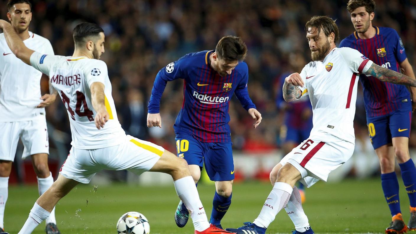 Non ha segnato Messi, ma ci hanno pensato Manolas e De Rossi