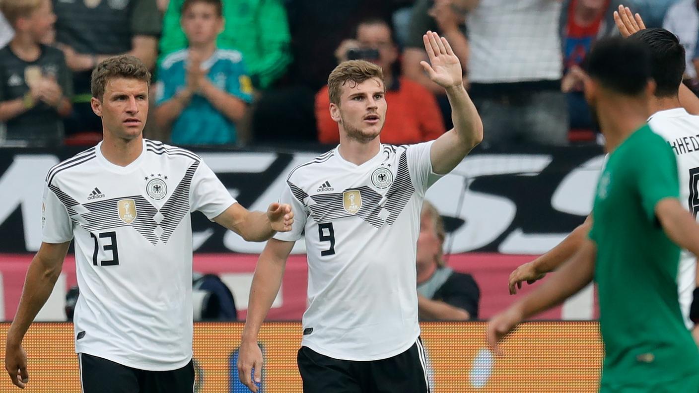 L'autore dell'1-0 Timo Werner