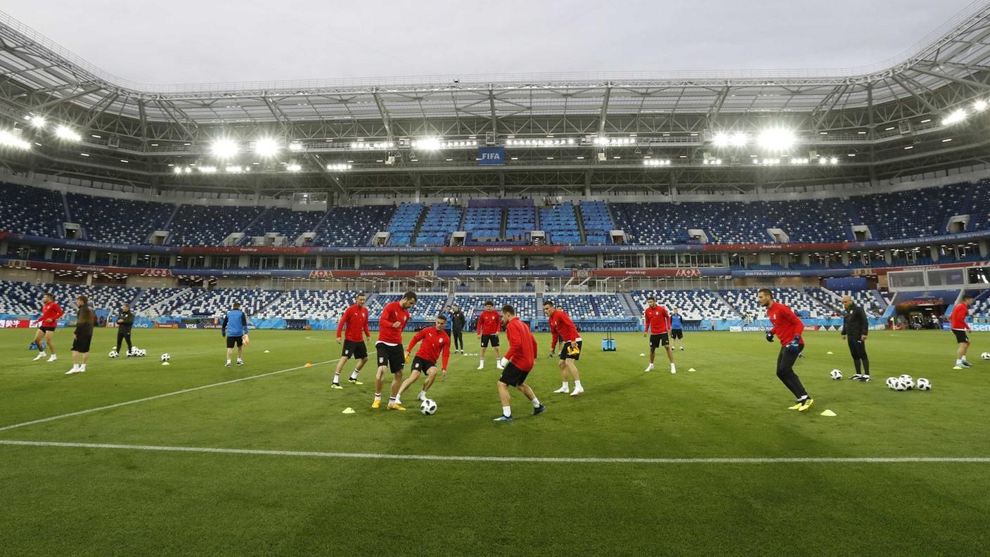 Rifinitura al Kaliningrad Stadium