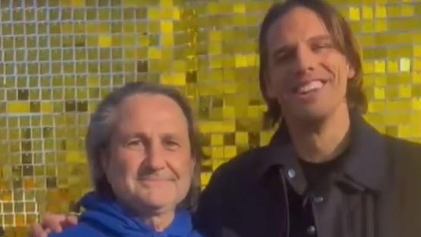 Il presidente Leo Vinelli con l'estremo difensore nerazzurro