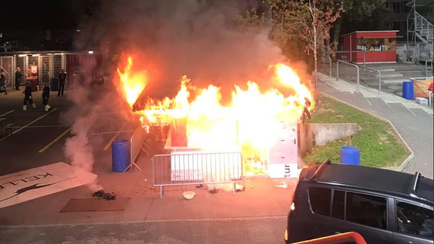In fiamme
