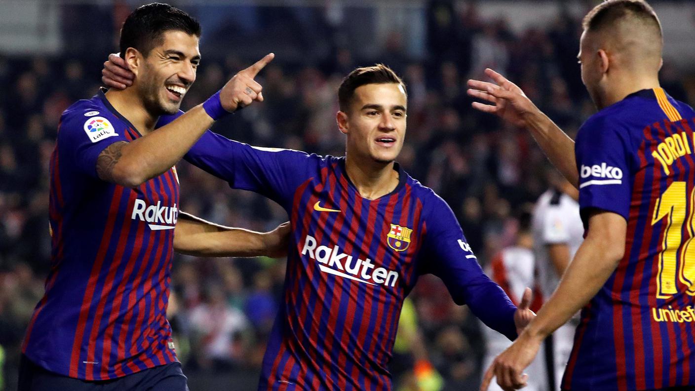 Il numero 9 blaugrana ancora decisivo con una doppietta