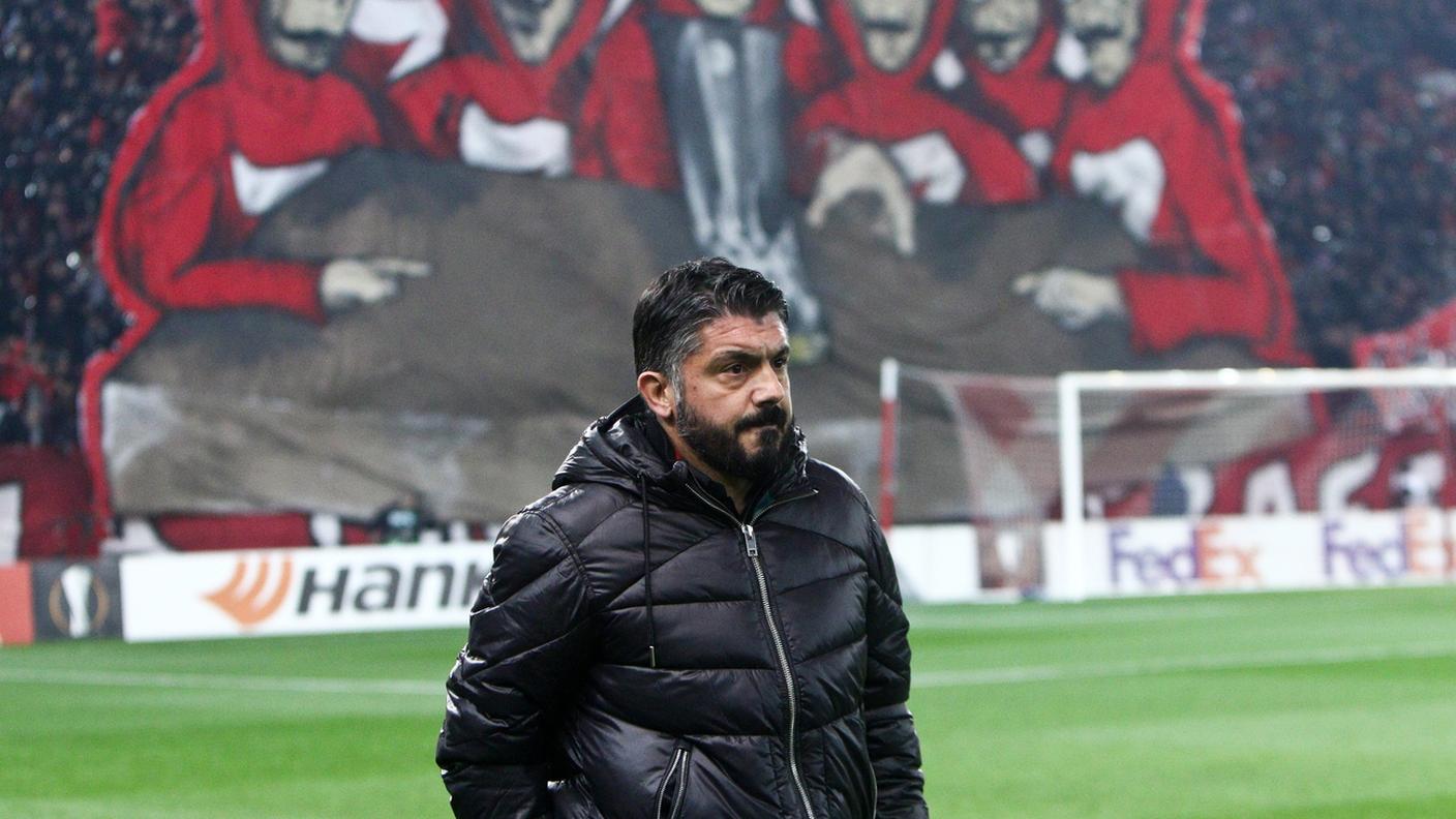 Uno sconsolato Rino Gattuso