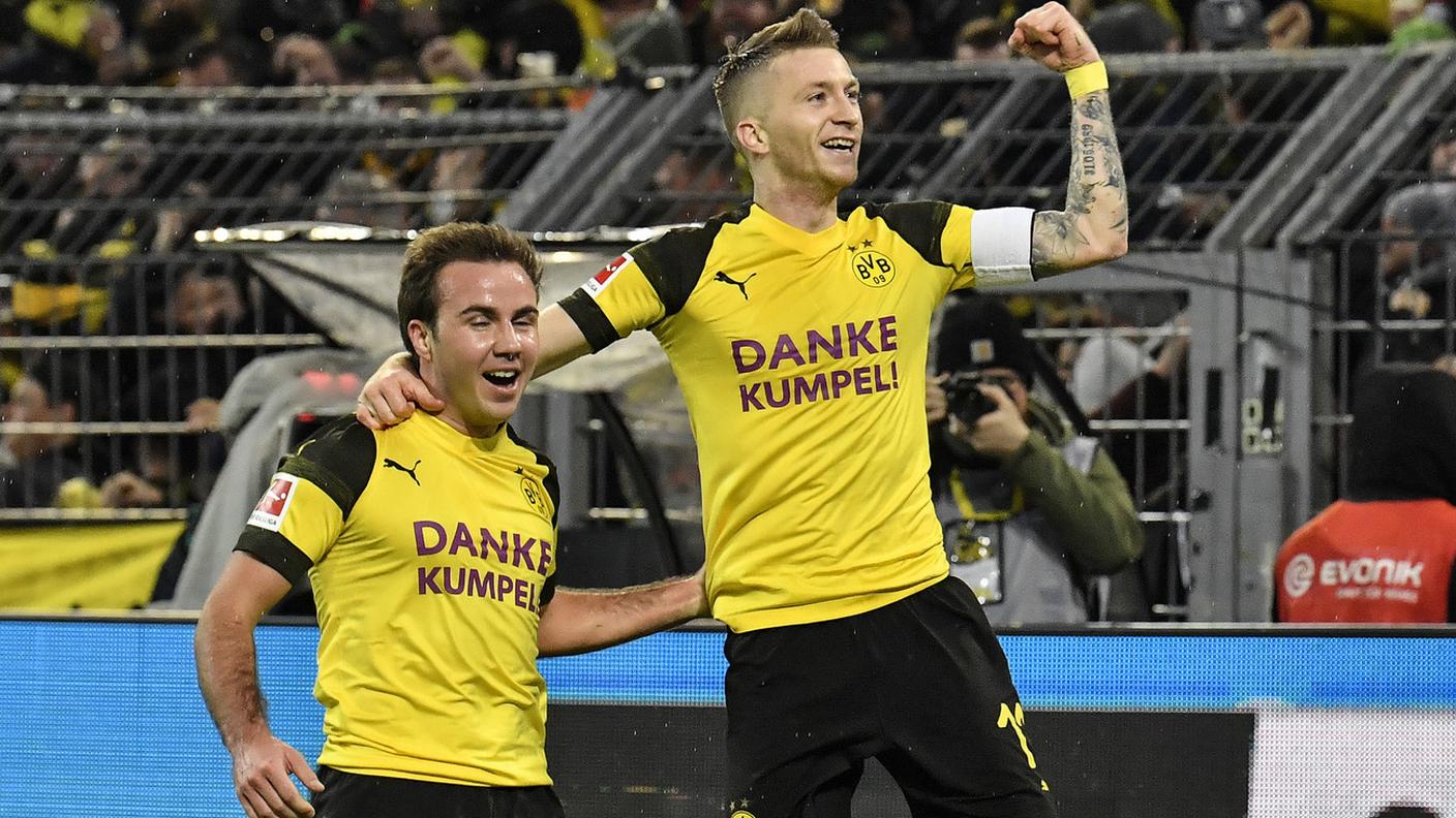 Reus e Götze festeggiano la rete decisiva