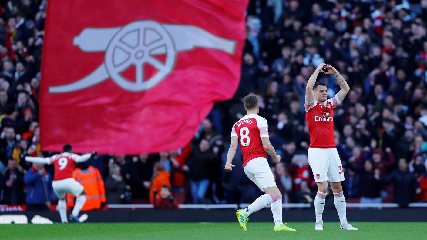 L'esultanza del numero 34 dei Gunners