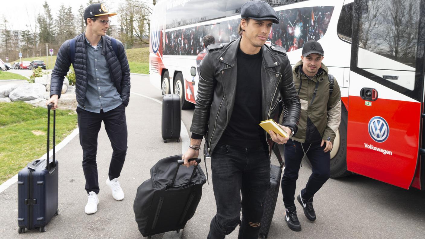 Klose, Sommer e Shaqiri arrivano nella sede del ritiro a Zurigo