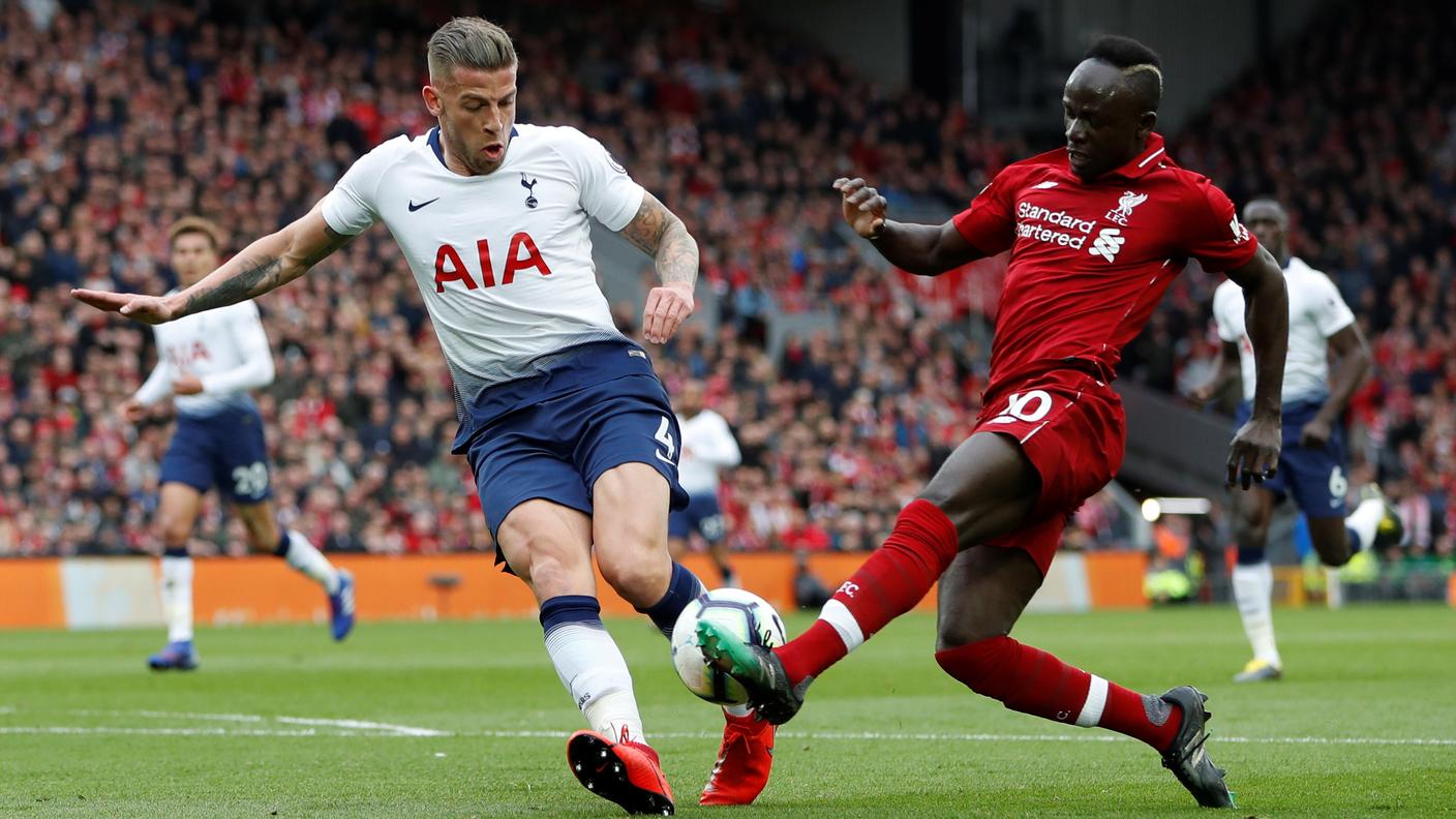 Il difensore degli Spurs Alderweireld cercherà di arginare la velocità dell'esterno dei Reds Sané