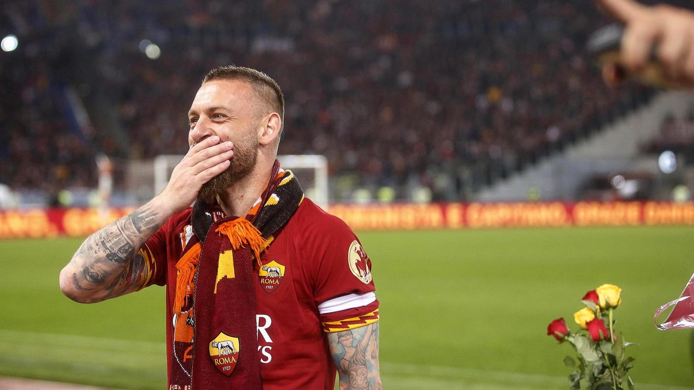 Nel giorno dell'addio alla Roma