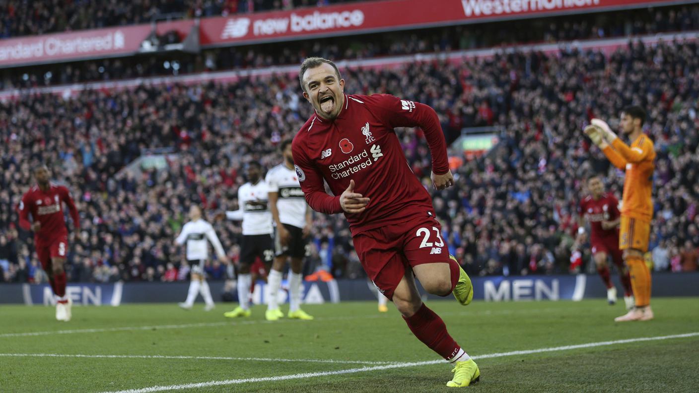 Mancano solo 5 punti al Liverpool di Shaqiri
