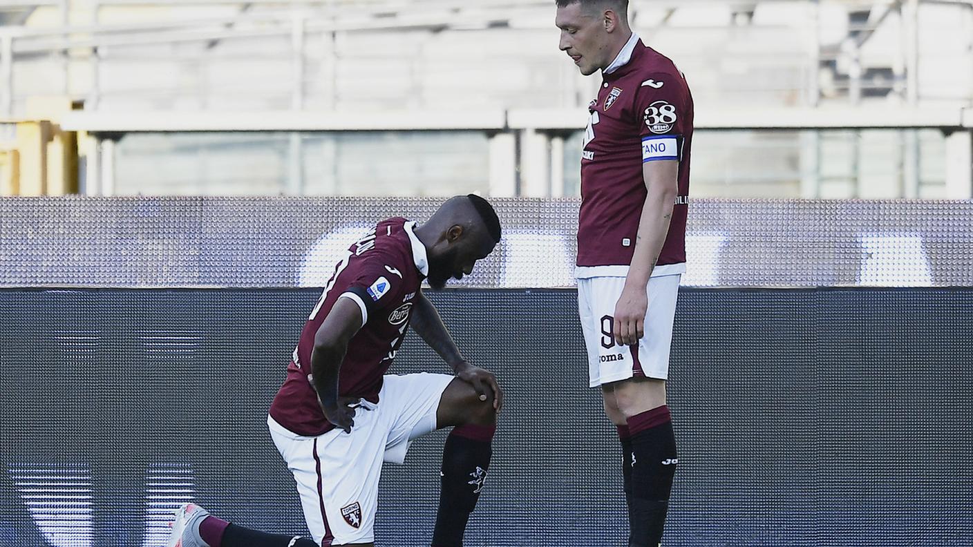Il primo gol è stato quello di Nkoulou, che ha festeggiato così