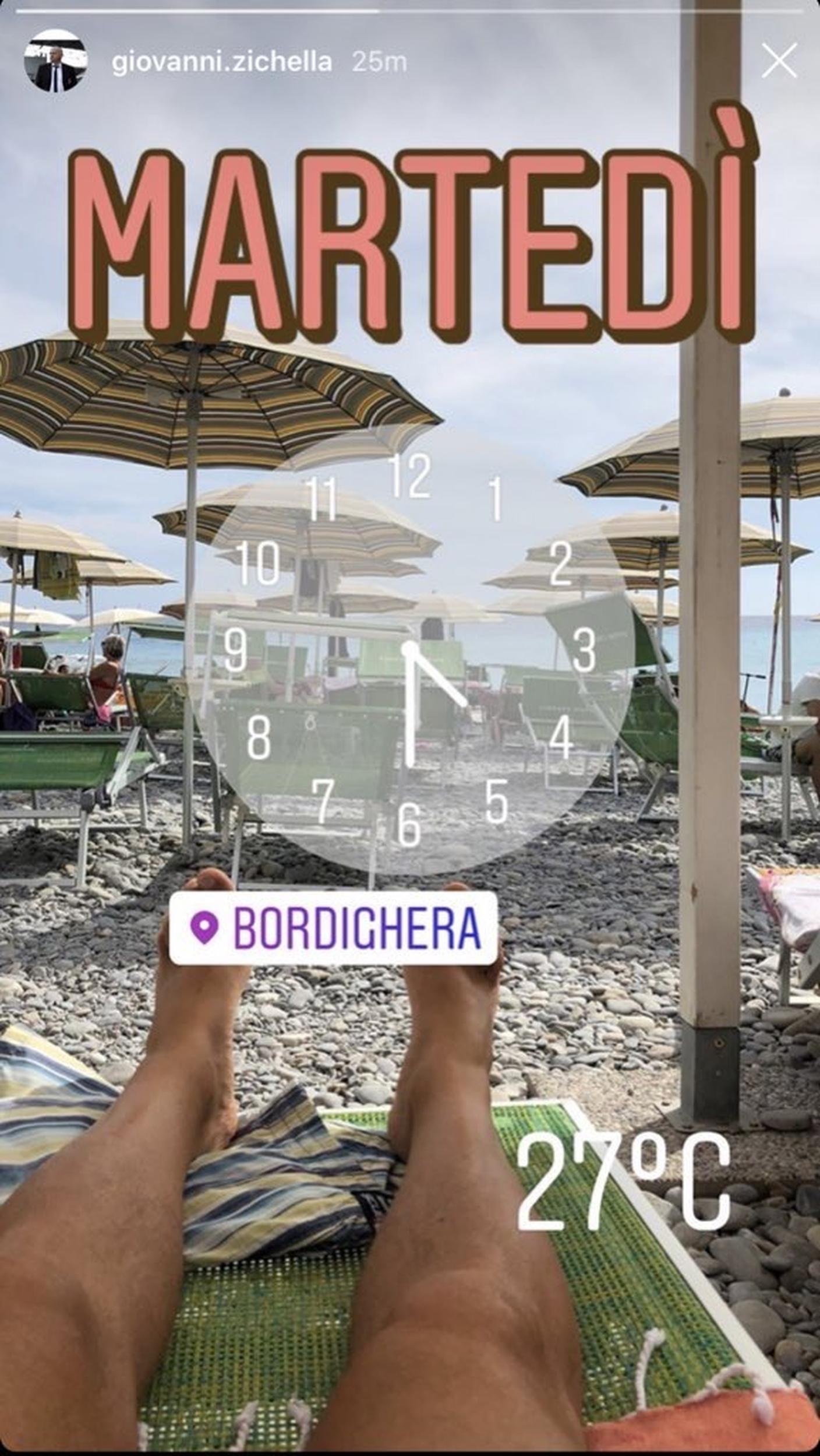 In spiaggia
