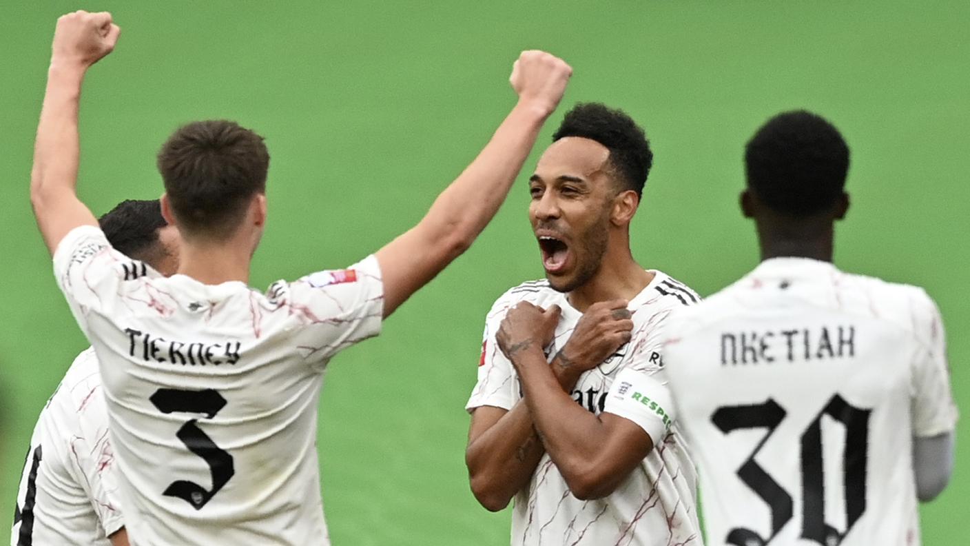 Festeggiano Aubameyang e compagni