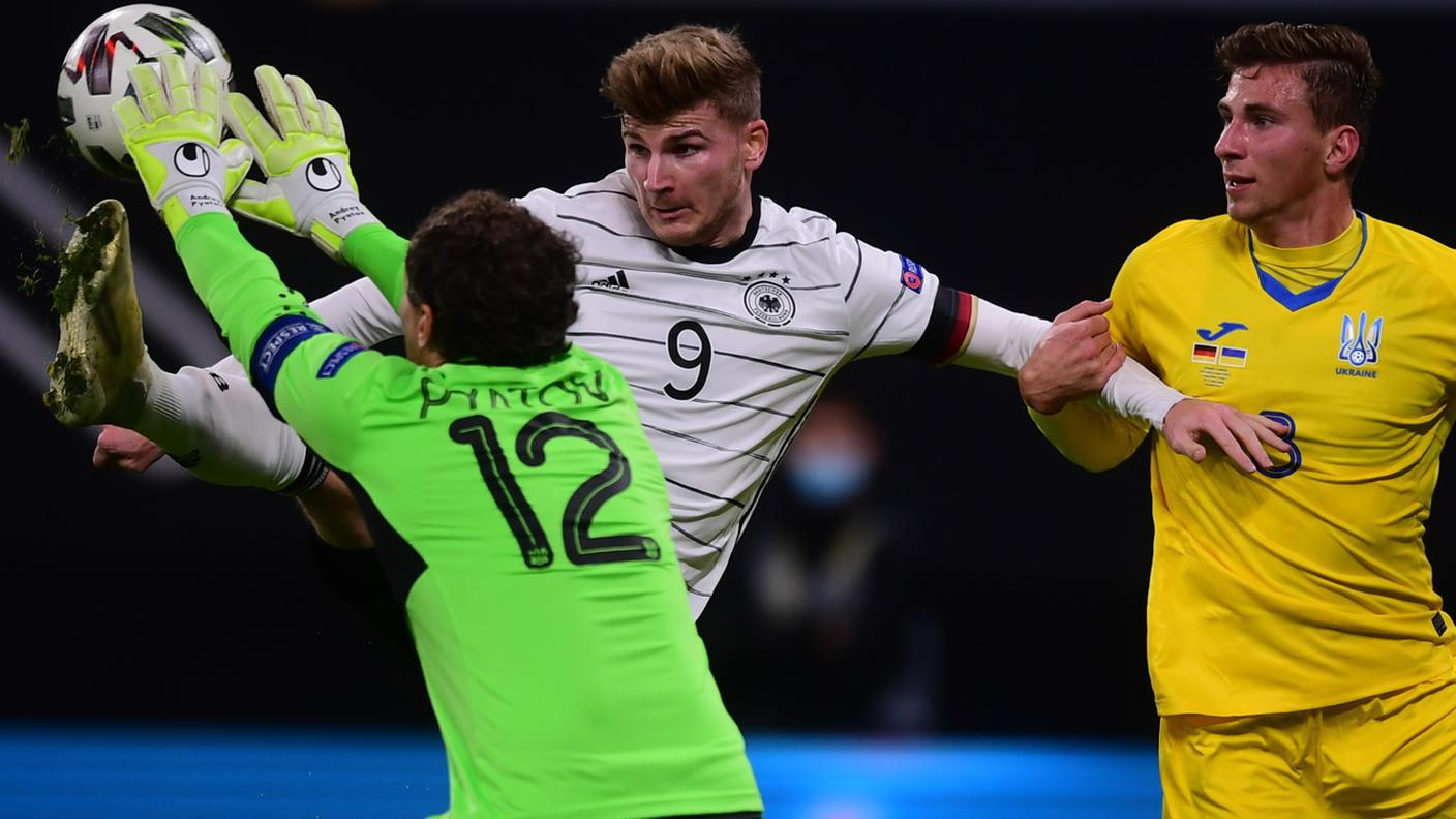 Timo Werner, autore di una doppietta