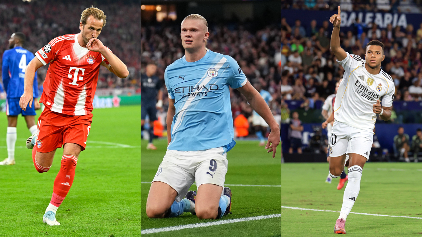 Kane, Haaland e Mbappé