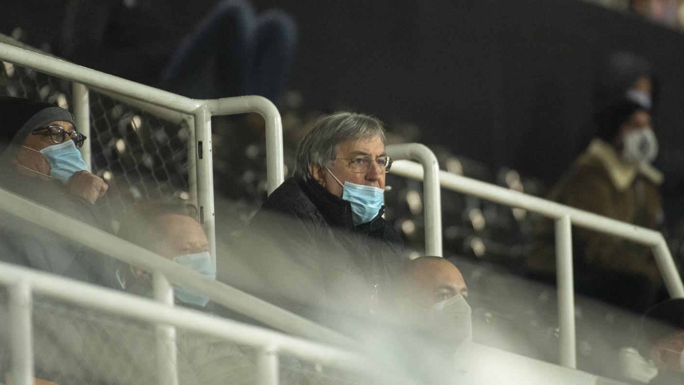 Dalla tribuna si gode l'ottimo momento bianconero