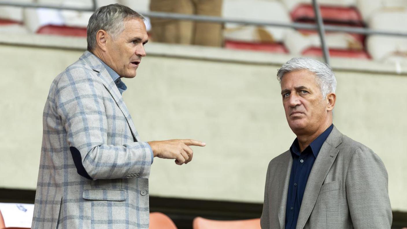 Con il ct Vladimir Petkovic