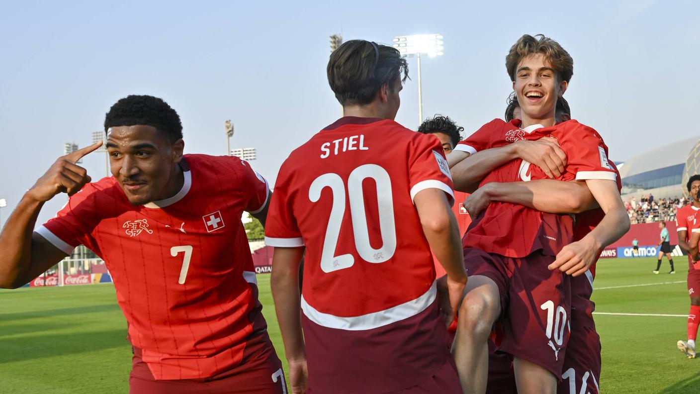 La festa dopo il gol d'apertura