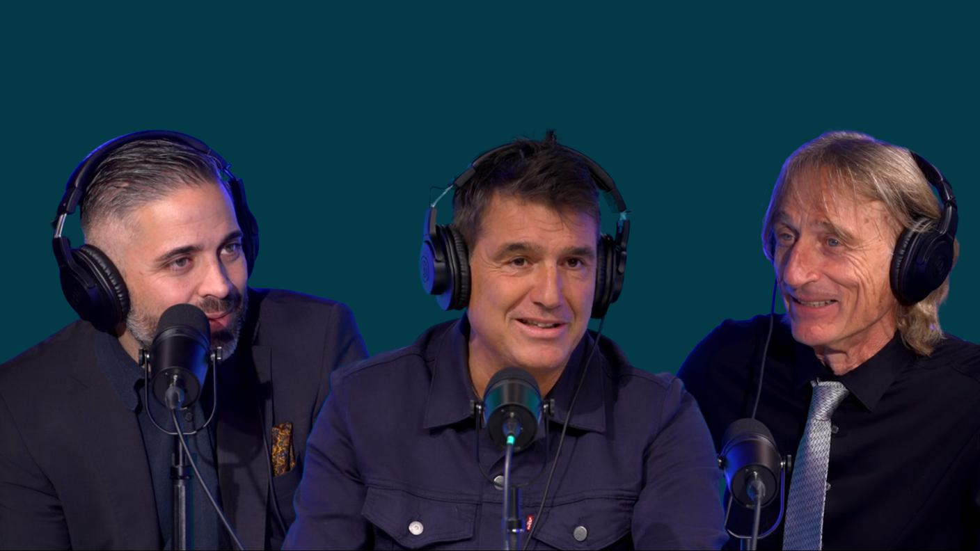 L'ex direttore di gara in mezzo a Casolini e Ceroni