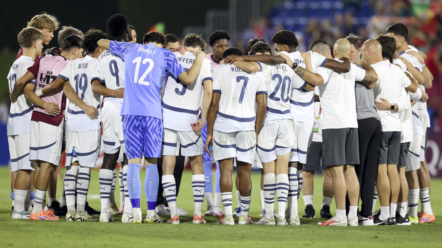 L'abbraccio dopo la partita