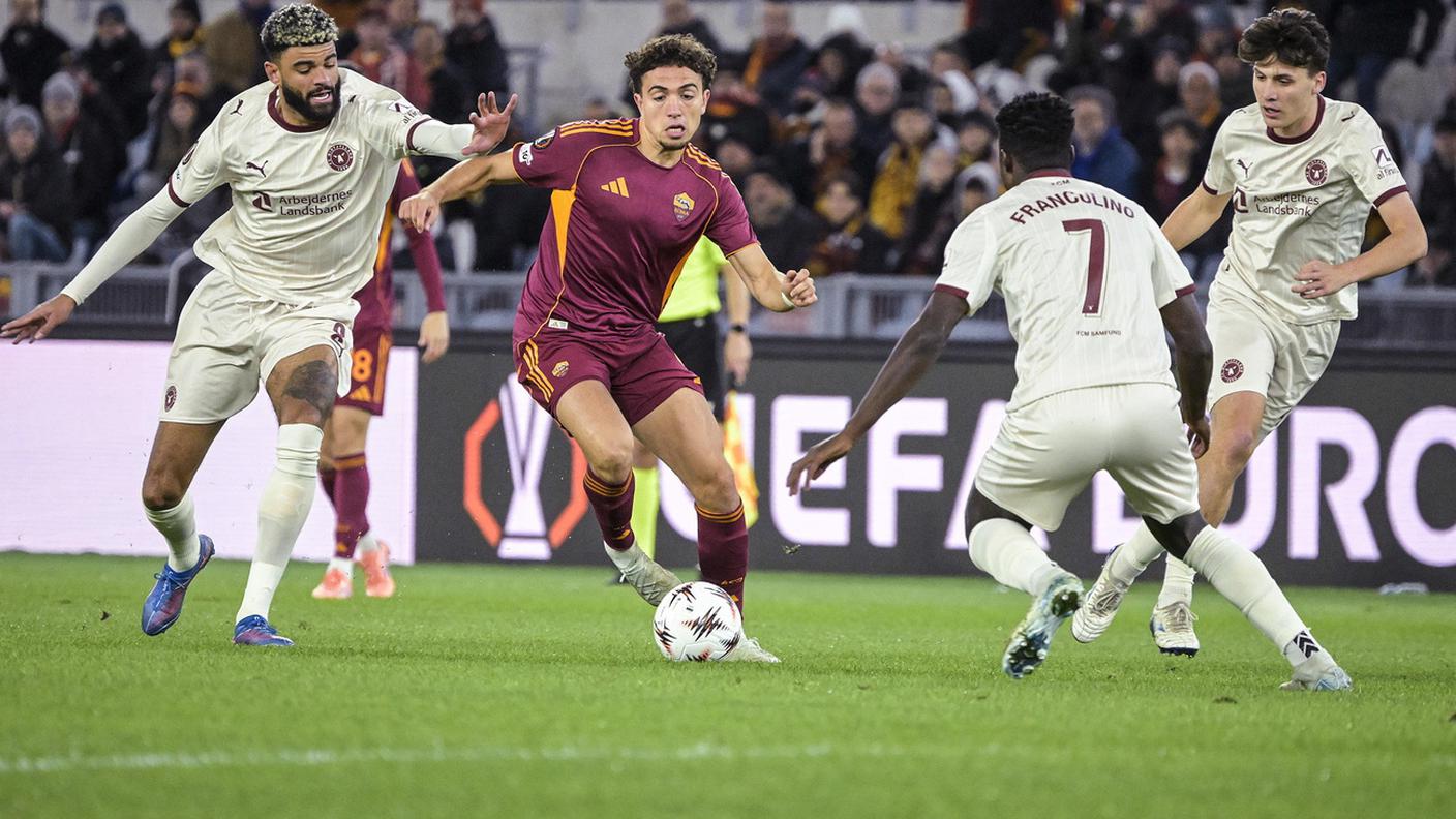 L'autore del vantaggio dei giallorossi El Aynaoui