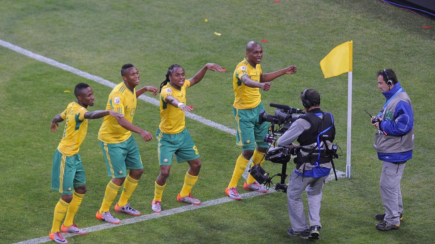 Tshabalala e la sua esultanza indimenticabile