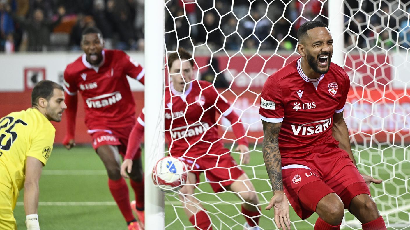 La gioia di Ibayi per la rete del 3-2