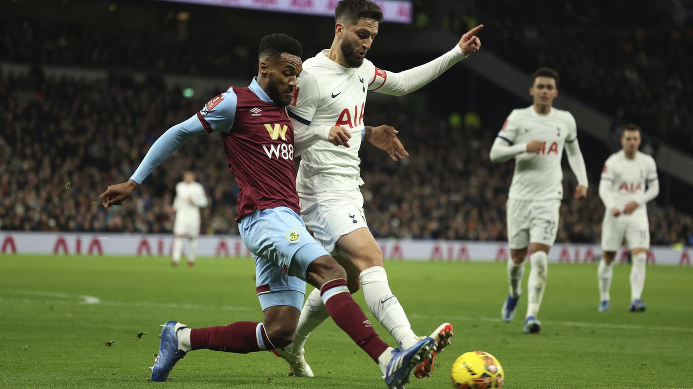 In azione contro il Tottenham