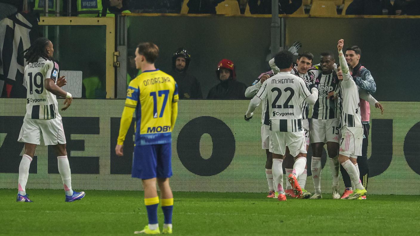 Esultanza dei bianconeri