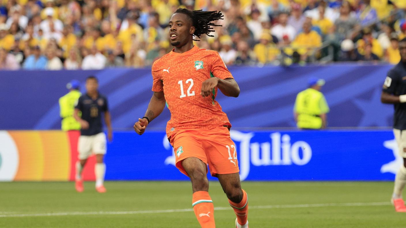 In campo nel match contro l'Ecuador