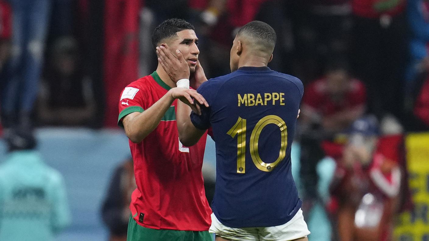 I due capitani Hakimi e Mbappé erano compagni al PSG