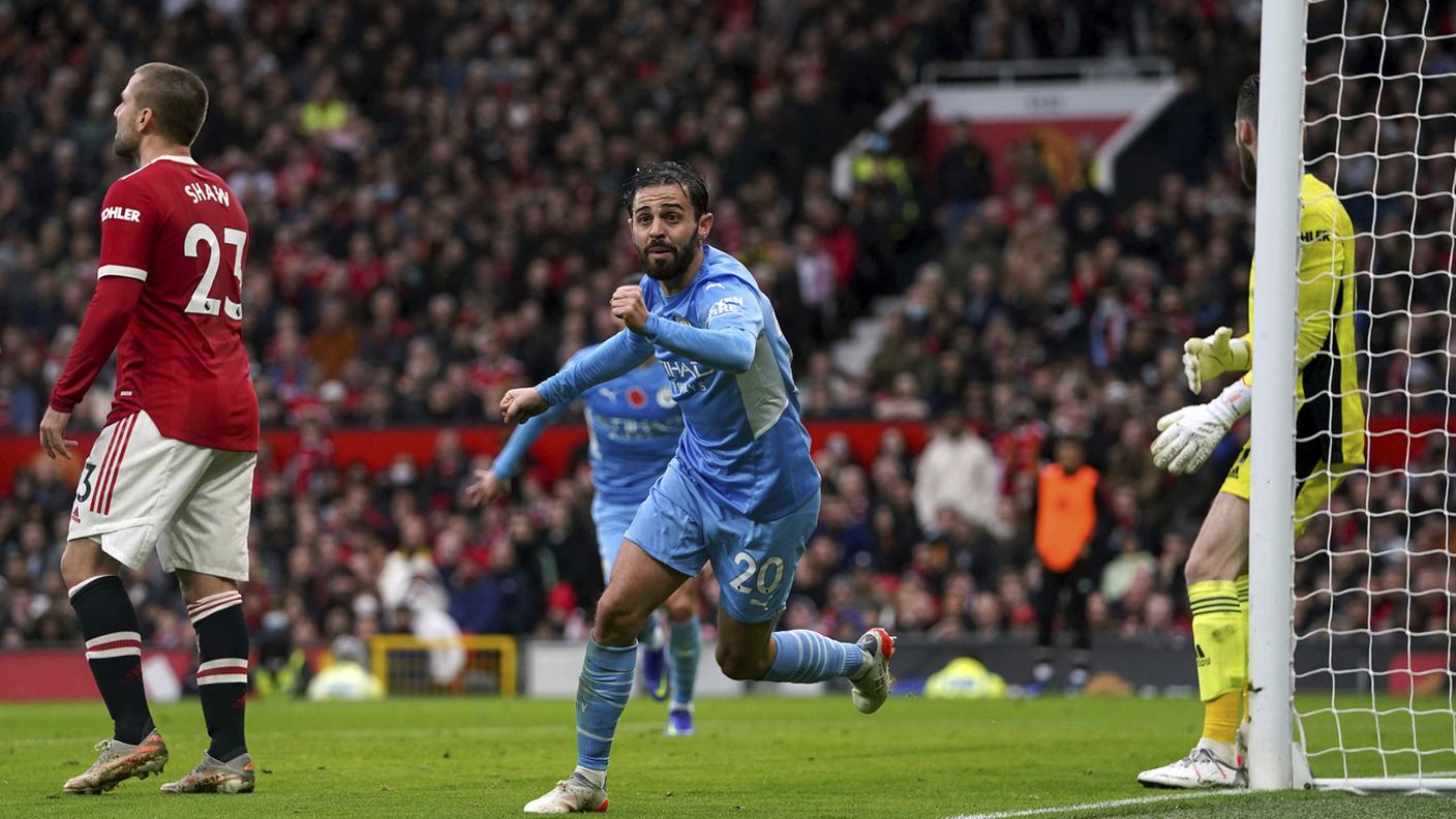 L'esultanza di Bernardo Silva