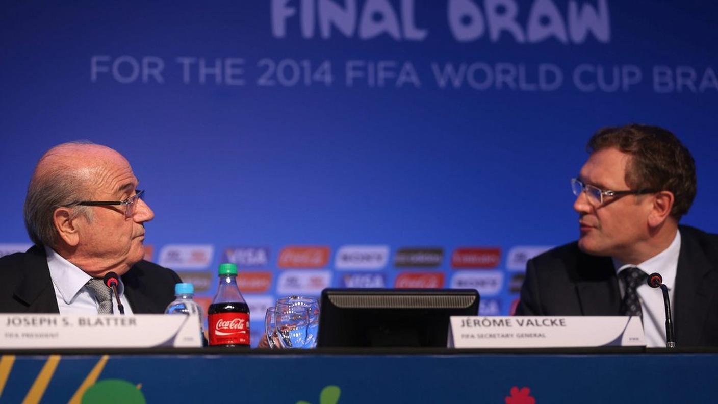 Blatter in compagnia di Valcke
