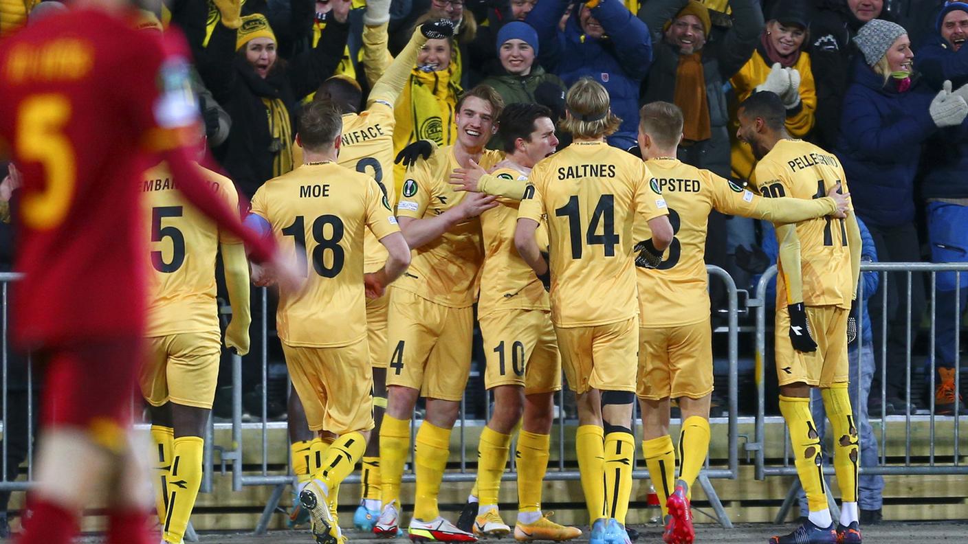 Festeggiano i giocatori del Bodö/Glimt