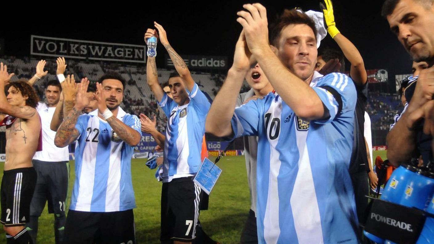 La festa di Messi e compagni