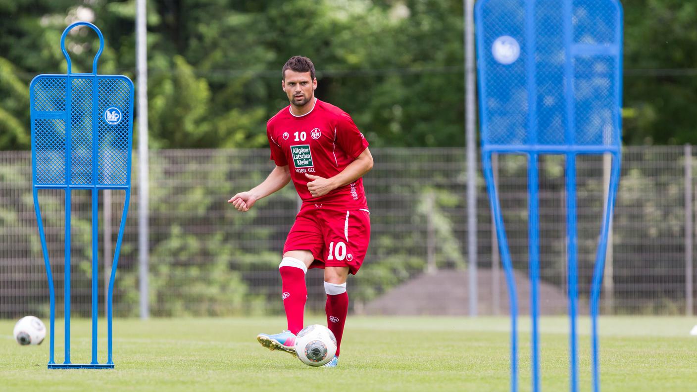 In allenamento con il Kaiserslautern