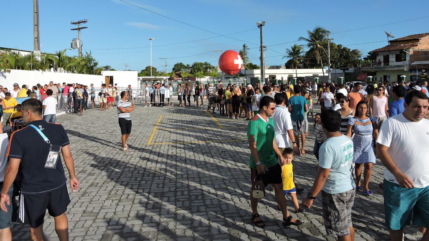 Allenamento pubblico a Porto Seguro
