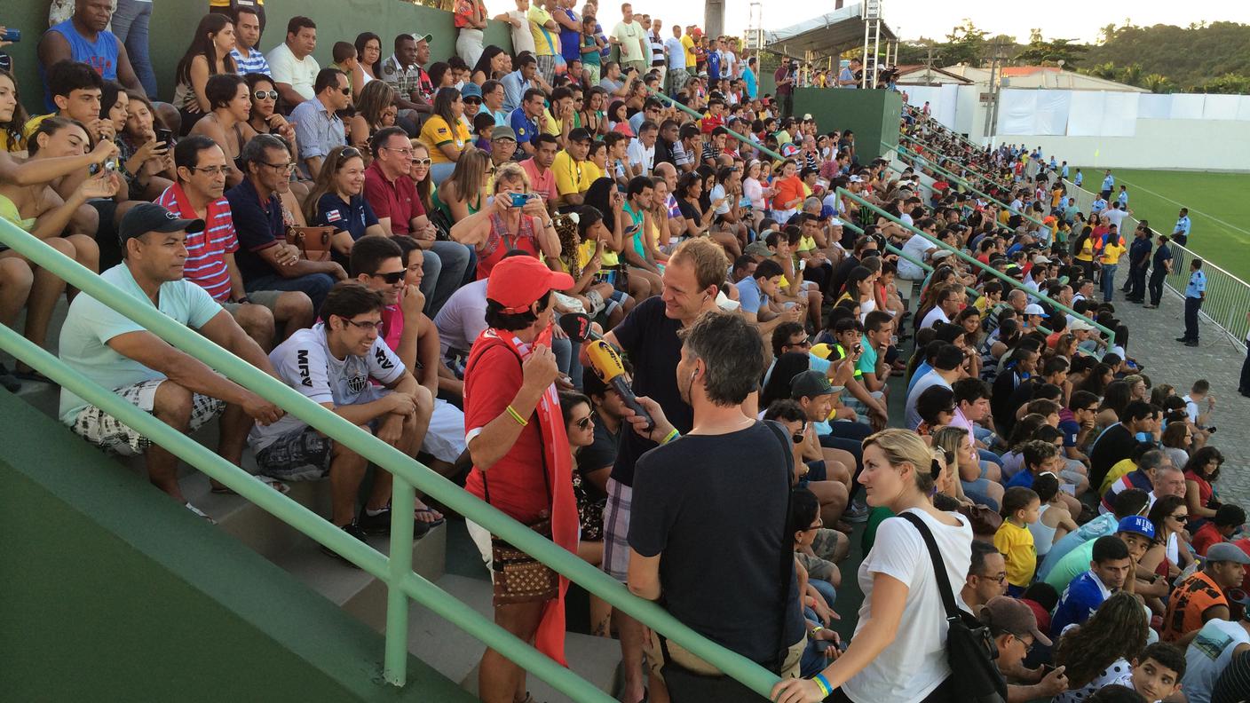 Allenamento pubblico a Porto Seguro