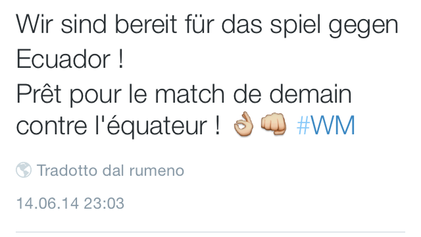 Altro tweet di Xhaka