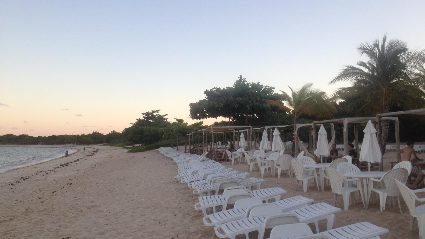 La spiaggia privata