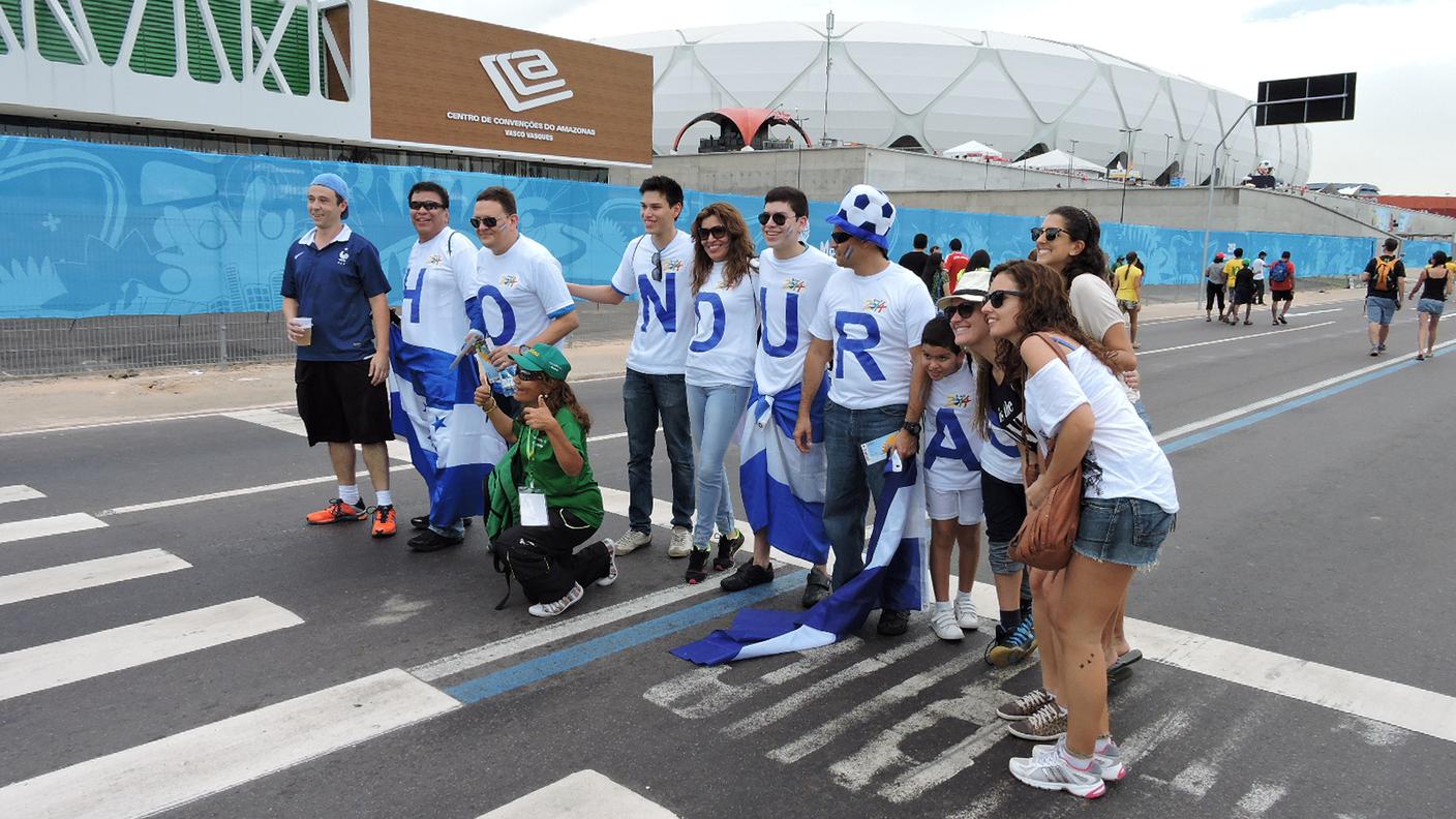 I tifosi di Svizzera-Honduras