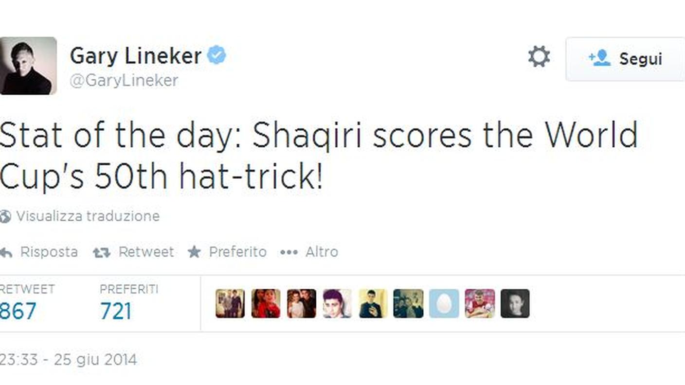 Interviene anche Gary Lineker