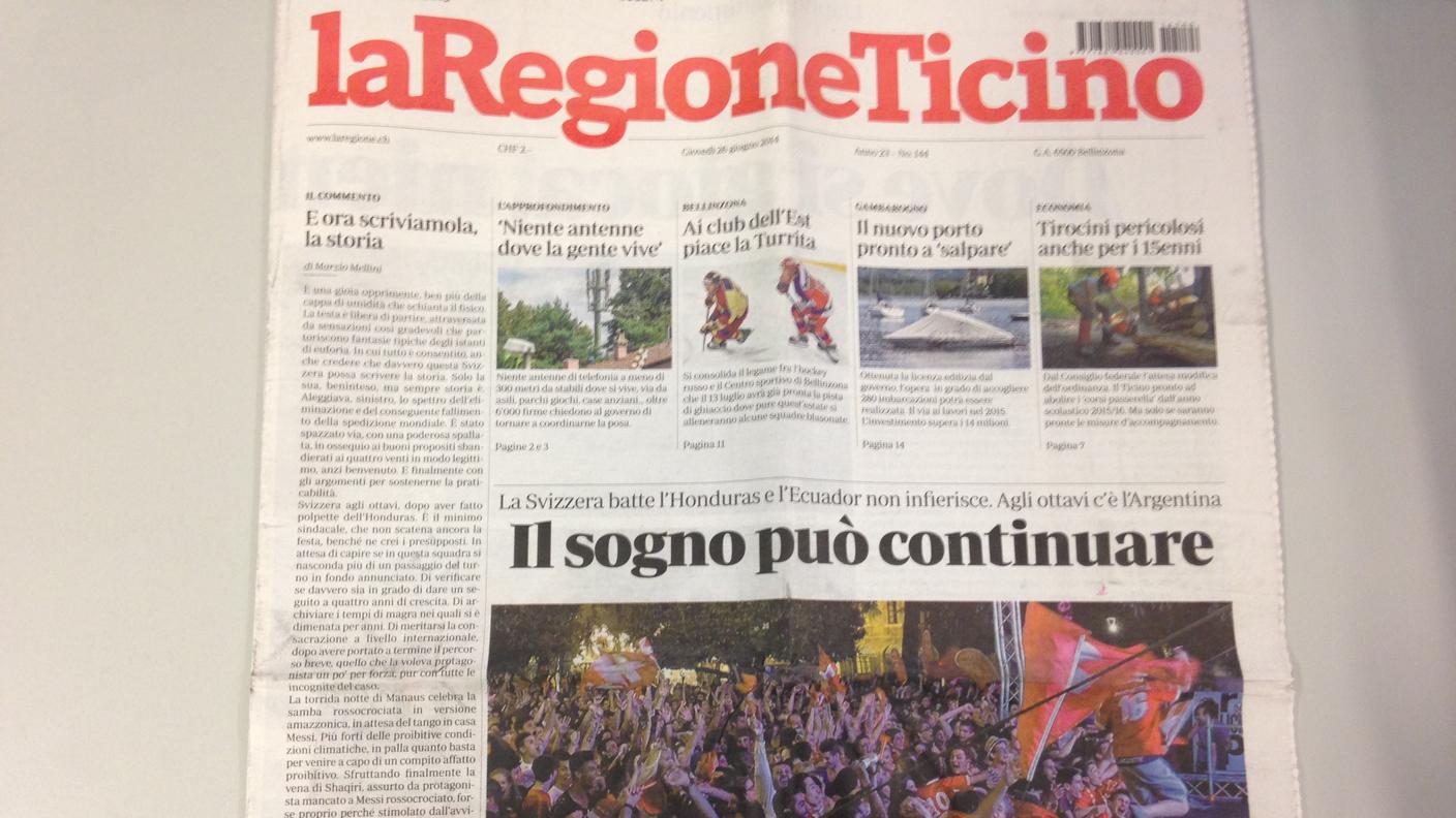 La prima pagina