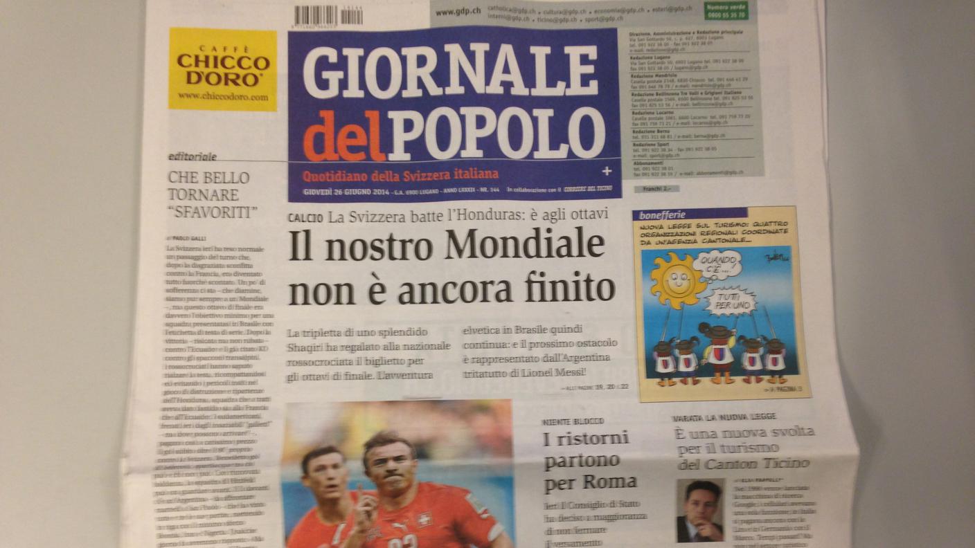 La prima pagina