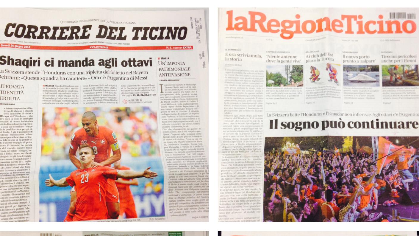 Le prime pagine dei giornali