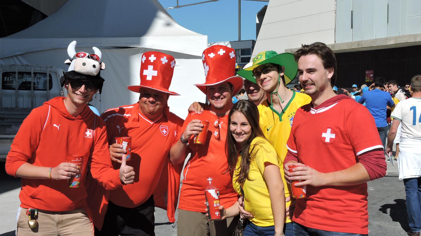 I tifosi di Argentina-Svizzera