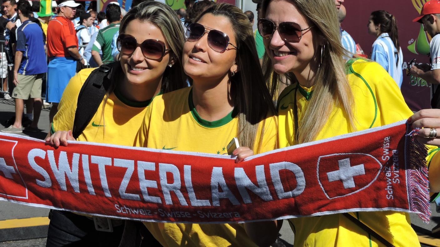 I tifosi di Argentina-Svizzera