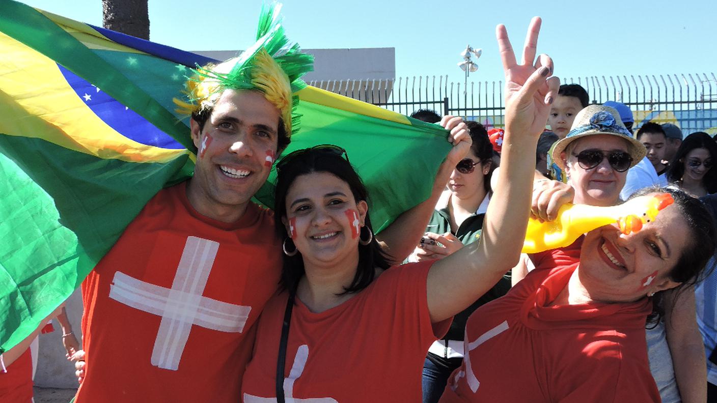 I tifosi di Argentina-Svizzera