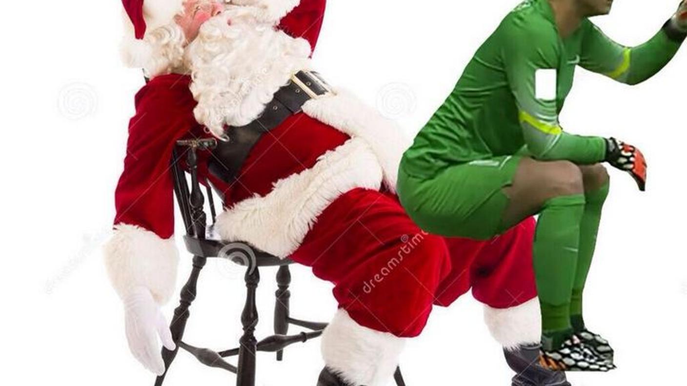 In braccio a Babbo Natale