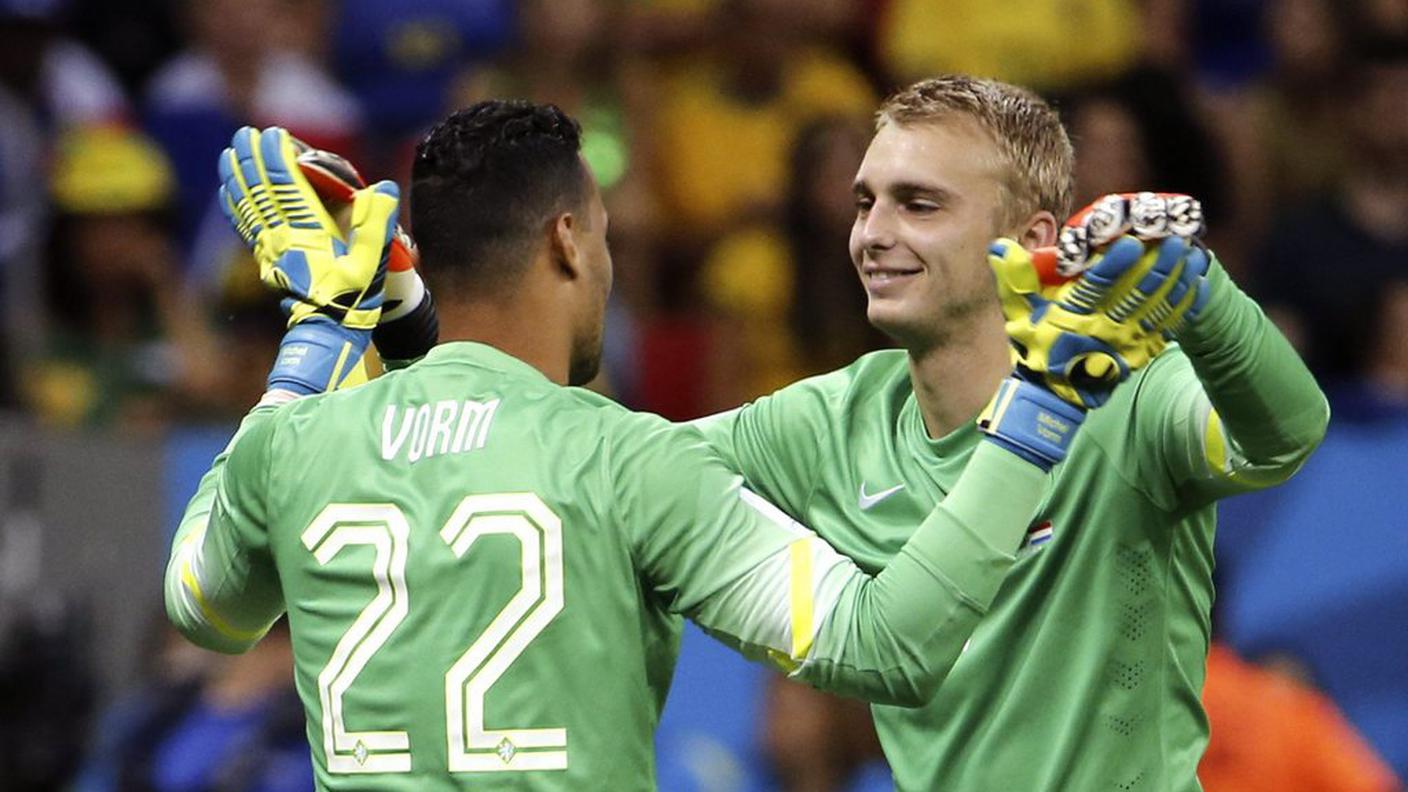 Michel Vorm e Jasper Cillessen