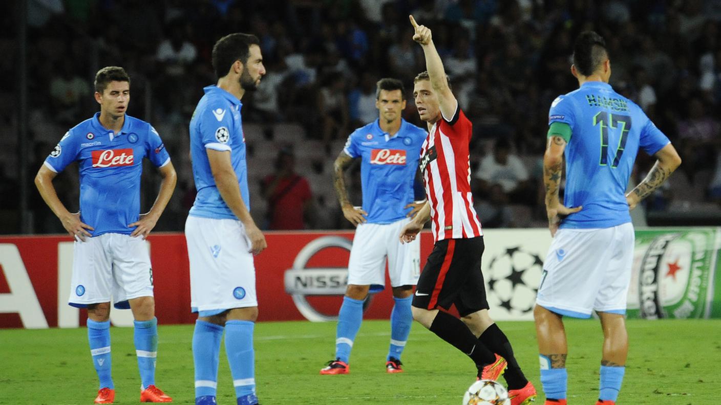Muniain festeggia il momentaneo vantaggio